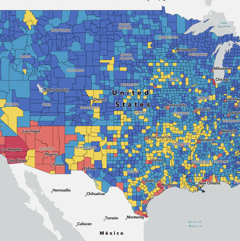 National Risk Index sample map