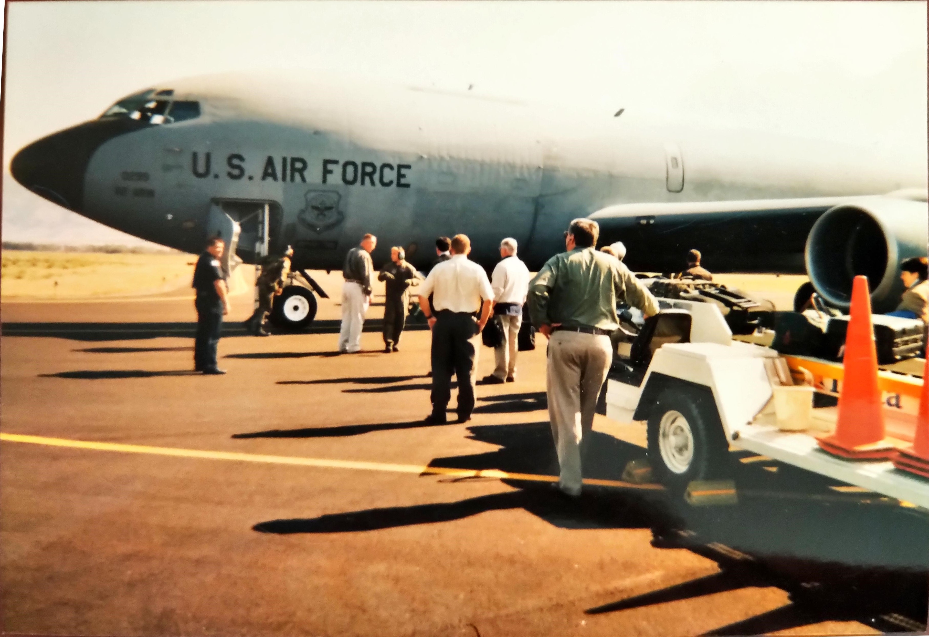 Christi Harlan captured this photo of a plane sent to Montana to pick up senior FEMA staff after the attacks on September 11.